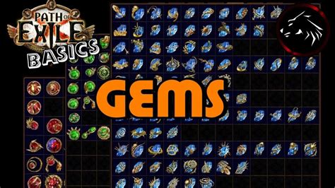 poe skill gem list.